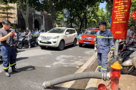 Kiểm tra an toàn cháy, nổ trước giờ hợp luyện lần 2 phục vụ Đại lễ A80