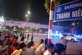 Hình ảnh đẹp về chiến sỹ Công an Thủ đô đảm bảo ANTT trong buổi sơ duyệt sự kiện A80