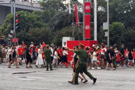 Công an phường Tây Hồ đảm bảo ANTT trước giờ sơ duyệt sự kiện A80