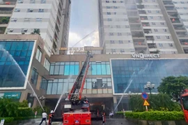 Thực tập phương án chữa cháy và cứu nạn, cứu hộ tại chung cư cao tầng
