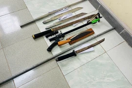 Xử lý nhóm đối tượng cầm dao, kiếm đuổi nhau trên đường