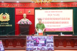 Đảm bảo quán triệt 100% cán bộ, chiến sỹ và đông đảo người dân Thủ đô tham gia ý kiến đóng góp sửa đổi, bổ sung một số điều của Hiến pháp năm 2013