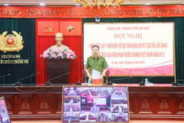 Đảm bảo quán triệt 100% cán bộ, chiến sỹ và đông đảo người dân Thủ đô tham gia ý kiến đóng góp sửa đổi, bổ sung một số điều của Hiến pháp năm 2013