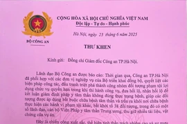 Bí thư Thành ủy Hà Nội, lãnh đạo Bộ Công an và Bộ Tài chính gửi Thư khen Công an thành phố khám phá nhiều chuyên án lớn