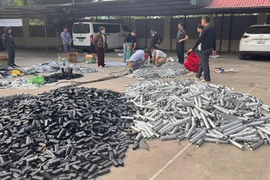 Triệt phá đường dây sản xuất vật liệu nổ, linh kiện súng