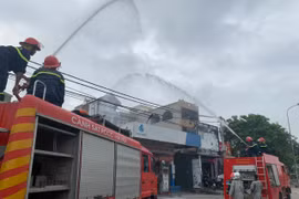 Thực tập phương án chữa cháy tại Cửa hàng xăng dầu Phúc Tiến