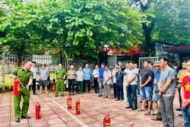 Tập huấn an toàn phòng cháy, chữa cháy cho cơ sở thương mại