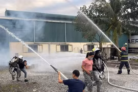 Thực tập phương án chữa cháy tại cơ sở tiềm ẩn nguy cơ cháy cao