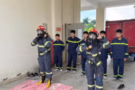 Kiểm tra nghiệp vụ, đáp ứng nhiệm vụ sẵn sàng chiến đấu với “giặc lửa”