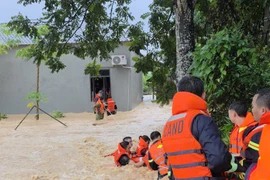 Lực lượng Công an nhân dân tập trung phòng, chống và khắc phục ảnh hưởng do mưa, lũ