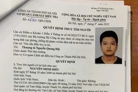 Thông báo tìm người liên quan vụ Cố ý gây thương tích