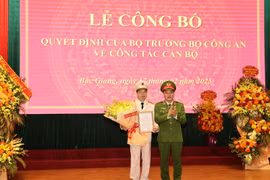 Công bố quyết định bổ nhiệm Giám đốc Công an tỉnh Bắc Giang