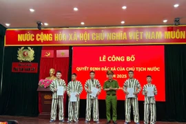 Công bố Quyết định đặc xá năm 2025 cho các phạm nhân tại Trại Tạm giam số 1 Công an thành phố Hà Nội