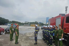 Kiểm tra, động viên lực lượng Cảnh sát PCCC và CNCH Thủ đô tham gia bảo vệ sự kiện A80