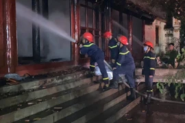 Điều tra nguyên nhân cháy khu di tích đình, chùa Vẽ ở Bắc Giang