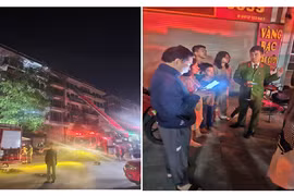 Kịp thời giải cứu 5 người mắc kẹt trong vụ cháy lúc rạng sáng