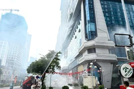 Kiểm tra, đánh giá việc phối hợp thực tập phương án cứu nạn, cứu hộ tại tòa nhà Star City