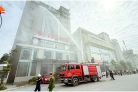Tuyên truyền, thực tập phương án chữa cháy và cứu nạn, cứu hộ tại khách sạn Minh Cường