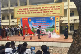 Hơn 1.600 học sinh trải nghiệm thoát nạn trong hỏa hoạn