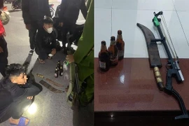 Ngăn chặn nhóm thiếu niên mang dao “diễu phố” trong đêm