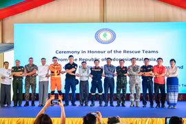 Đoàn công tác Bộ Công an kết thúc nhiệm vụ tìm kiếm cứu nạn tại Myanmar