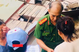 Công an phường Phú Thượng chủ động ứng phó mưa bão