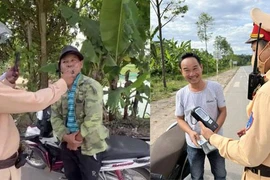 Cười ra nước mắt cảnh uống rượu bị Cảnh sát giao thông “thổi cồn”, vứt xe bỏ chạy