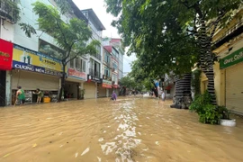 Gần 130 trường học ở Hà Nội tạm dừng cho học sinh đến trường vì ngập lụt