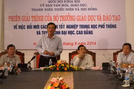 Đại biểu quốc hội chất vấn về tình huống bất lợi khi tổ chức thi quốc gia