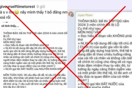 Chưa thi tốt nghiệp đã xuất hiện thông tin lộ đề Ngữ văn