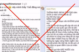 Chưa thi tốt nghiệp đã xuất hiện thông tin lộ đề Ngữ văn