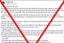 Cảnh báo giả mạo Bộ GD-ĐT triển khai quỹ học bổng tiếng Anh hỗ trợ 80% học phí 