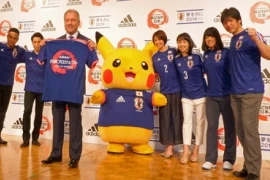 Pikachu được chọn làm linh vật cho ĐT Nhật Bản