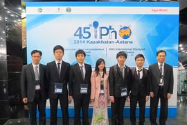 3 huy chương Vàng đưa đội tuyển Vật lý Việt Nam đứng thứ 5 toàn đoàn