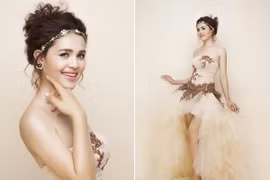 Á hậu Sơn Thị Du Ra gợi cảm vai trần, chân thon