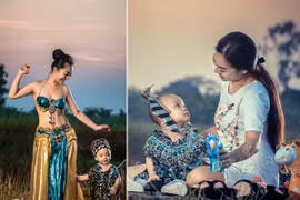"Cô gái vàng" của Bellydance Việt Nam khoe ảnh hạnh phúc bên con trai