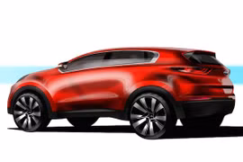 Kia công bố ảnh teaser của SUV Sportage 2016