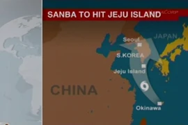 Siêu bão Sanba đổ bộ vào Hàn Quốc