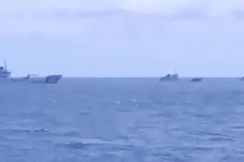 Tàu, máy bay Trung Quốc tiếp tục ngăn cản tàu Cảnh sát biển và Kiểm ngư Việt Nam