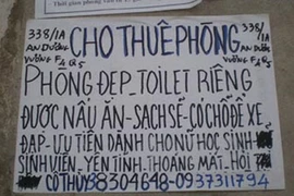 Thuê nhà trọ đầu năm học mới: Đắt... cắt cổ!