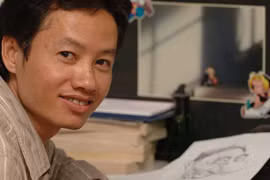 Họa sỹ Còm…vẽ hoa