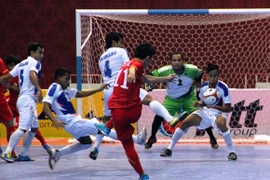 Tuyển thủ Futsal VN lệch khớp vai trong trận đại thắng Phillippines