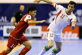 Tuyển Futsal Việt Nam tái ngộ Iran tại giải quốc tế Hàng Châu 2014