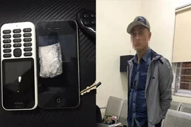 Nam thanh niên dùng băng dính dán ma túy trong túi áo