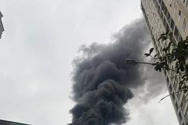 Cháy tầng tum nhà số 28 Vũ Trọng Phụng