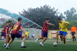 Hấp dẫn Giải bóng đá Công đoàn CATP Hà Nội 2013