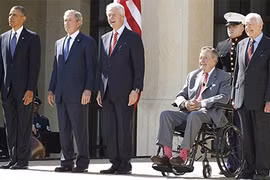 5 đời Tổng thống Mỹ hội ngộ