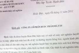 Bệnh viện và doanh nghiệp thông đồng?