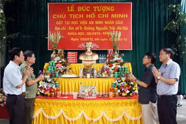 Lễ đúc tượng đồng Chủ tịch Hồ Chí Minh đặt tại Học viện An ninh Nhân dân