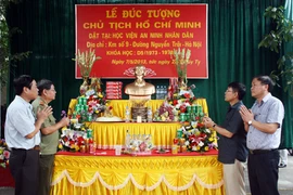 Lễ đúc tượng đồng Chủ tịch Hồ Chí Minh đặt tại Học viện An ninh Nhân dân